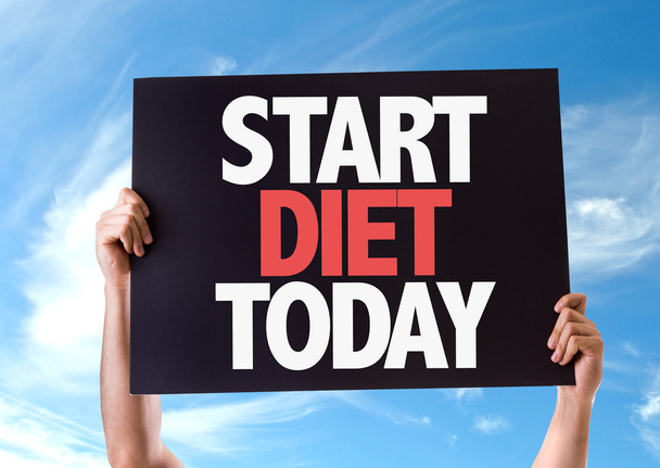 Start Diet Today card - Photo, Image