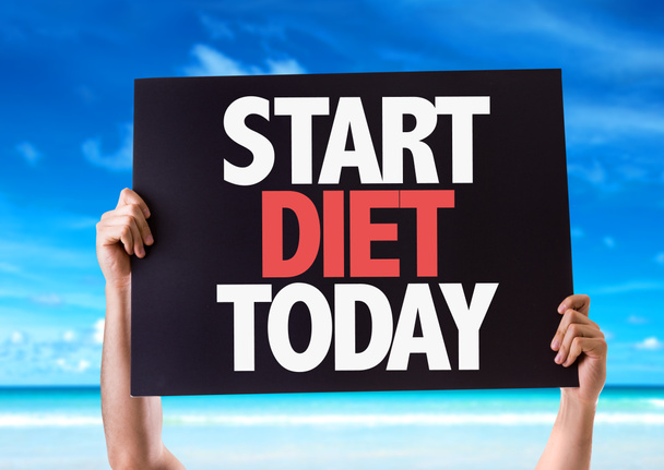 Empezar dieta hoy tarjeta
 - Foto, Imagen