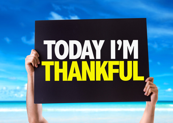 Bugün Im Thankful kartı - Fotoğraf, Görsel