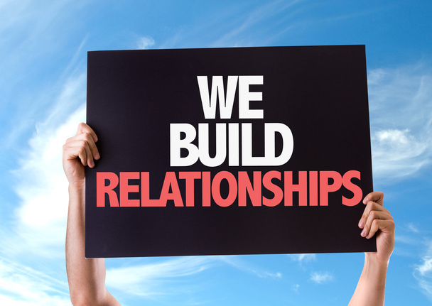 We Build Relationships card - Photo, Image