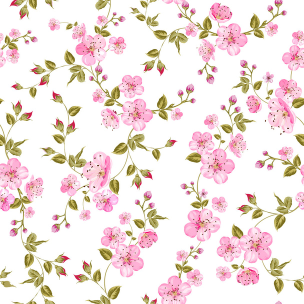 Spring flowers pattern - Vector, Image