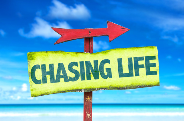 Chasing Life text sign - Photo, Image