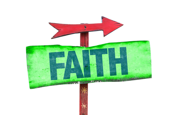 faith text sign - Photo, Image