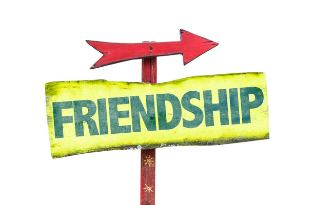 barátság szöveg jel - Fotó, kép