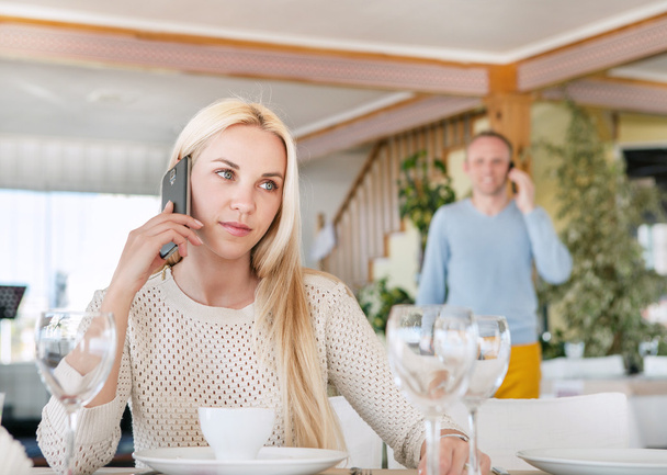 woman at Meeting in restaurant - Photo, image