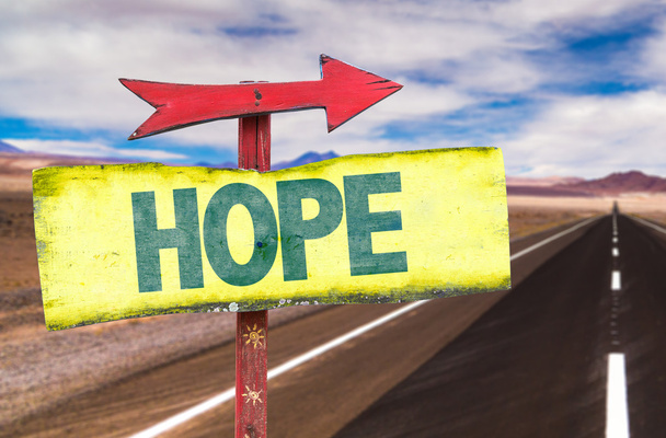 hope text sign - Photo, Image