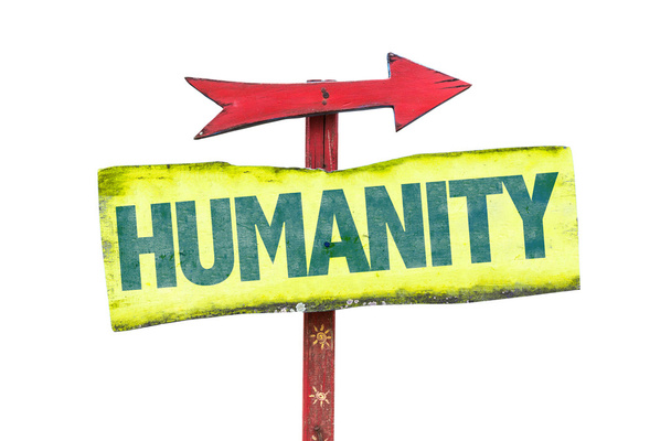 Humanity text sign - Photo, Image