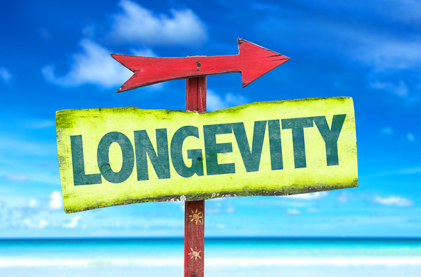 Longevity text sign - Photo, Image
