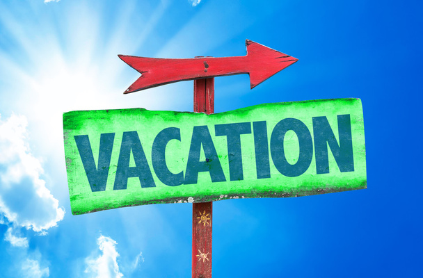 vacation wooden sign - Photo, Image