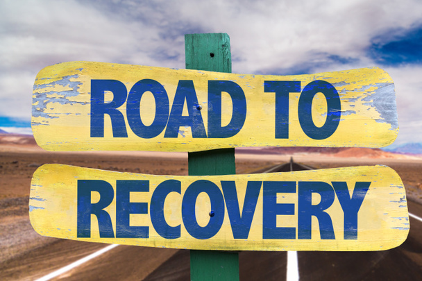 Road to Recovery wooden sign - Photo, Image