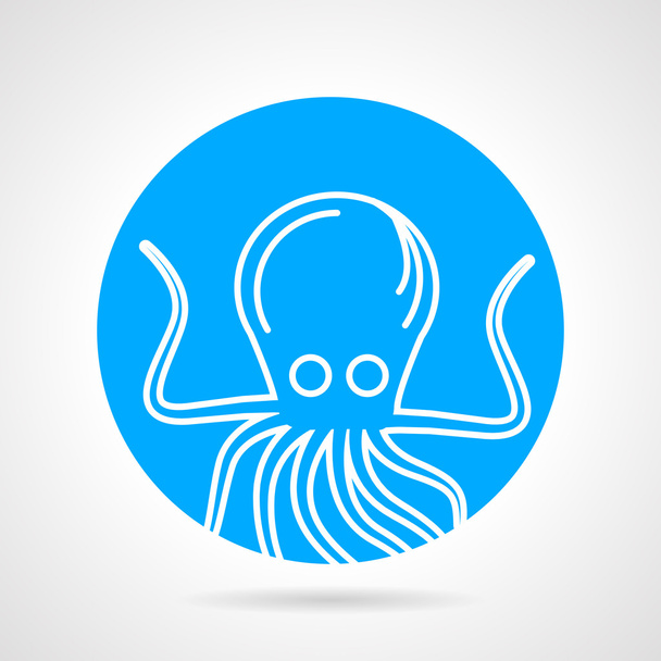 Octopus abstract round vector icon - Vektor, obrázek