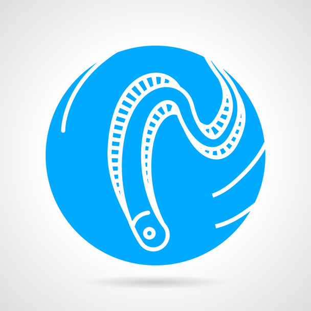 Eel abstract round vector icon - Vetor, Imagem