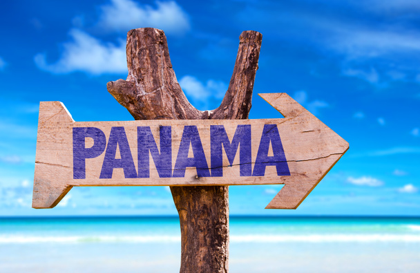 Panama wooden sign - Photo, Image