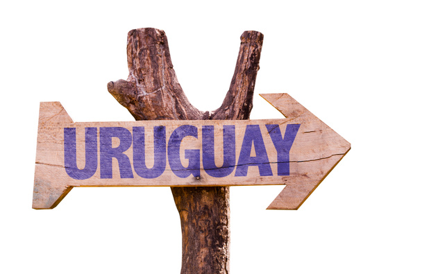 znak flaga Urugwaju - Zdjęcie, obraz
