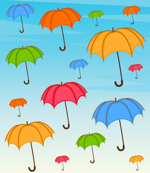 Umbrella with wallpaper design - Вектор,изображение