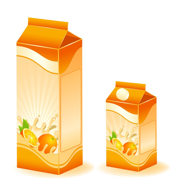 Дизайн упаковки молочних продуктів з фруктами Векторні ілюстрації
 - Вектор, зображення