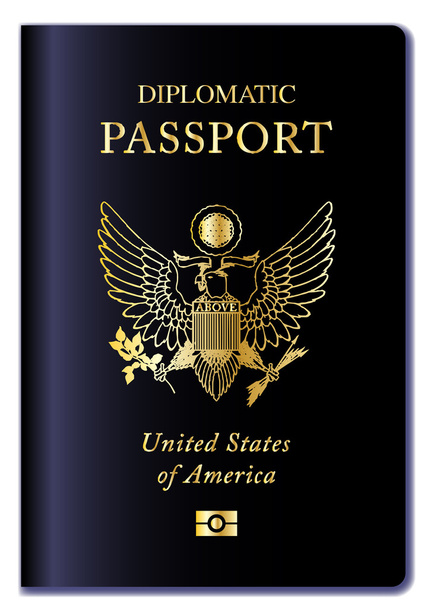 EUA passaporte diplomático
 - Vetor, Imagem