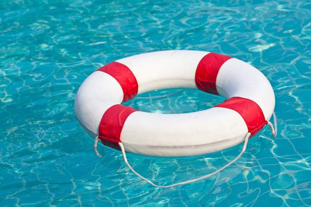 Pool ring  float in swimming pool - Photo, Image