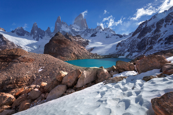 όρος fitz roy, εθνικό πάρκο los glaciares, Παταγονία - Φωτογραφία, εικόνα