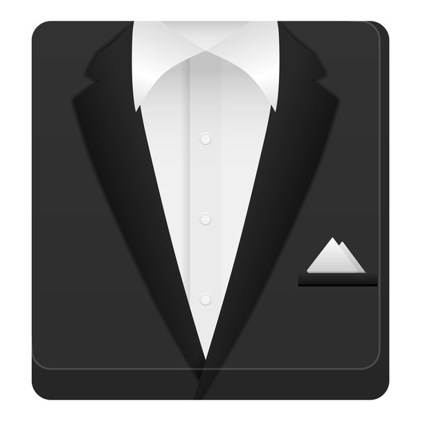 Man suit icon - Vector, Imagen