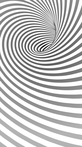 Spiral Striped Abstract Tunnel Background - Vector, Image