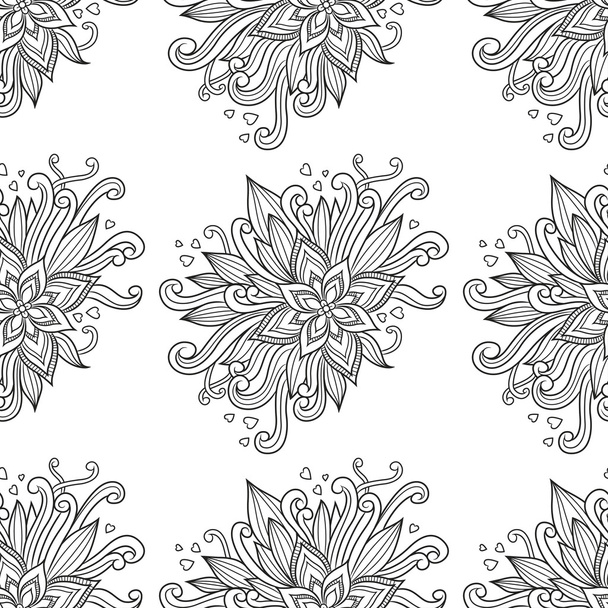 Romantic floral pattern - Vecteur, image