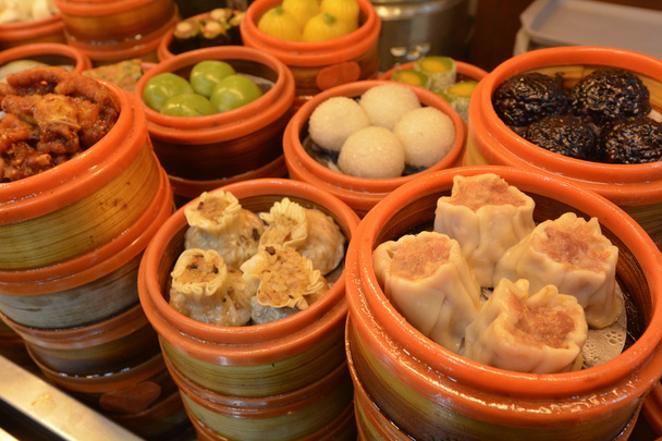 Boulettes chinoises Dim sum nourriture à Shanghai Chine
 - Photo, image