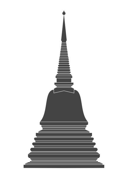 Thailand Temple vector - Vector, Image