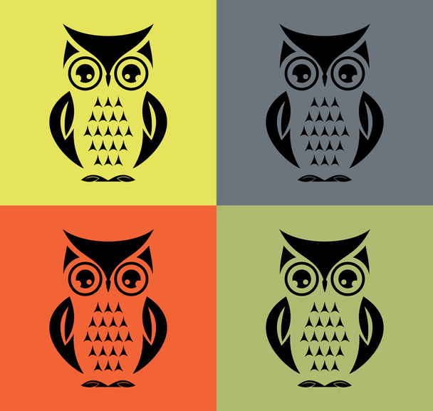 Cute vector owl - Vektor, obrázek