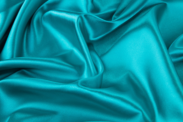 Blue silk cloth. - Zdjęcie, obraz