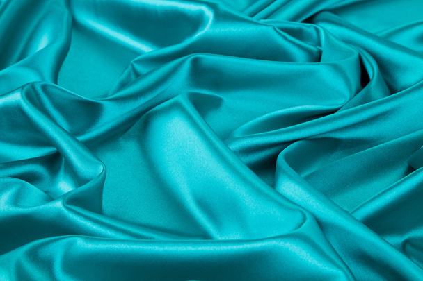 Blue silk cloth - Foto, afbeelding