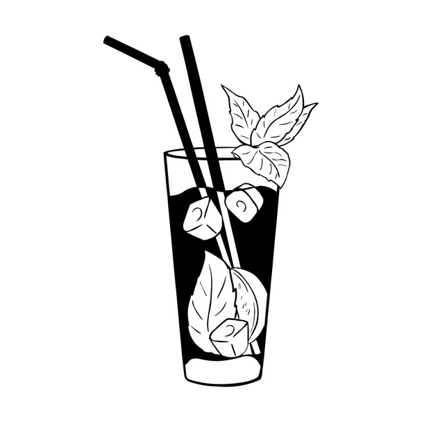 Cocktail Mojito à la menthe
 - Vecteur, image