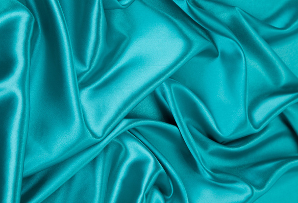 Blue silk cloth. - Foto, Imagen