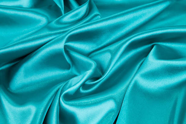 Blue silk cloth - Foto, afbeelding