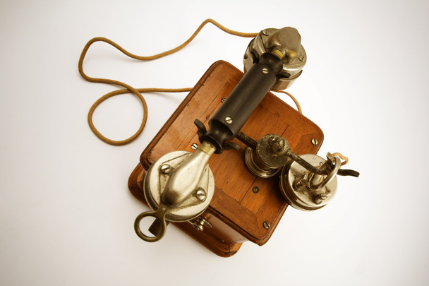 Vintage telefoon van boven - Foto, afbeelding