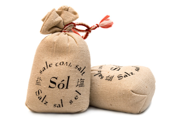 Salt in canvas bags - Photo, Image