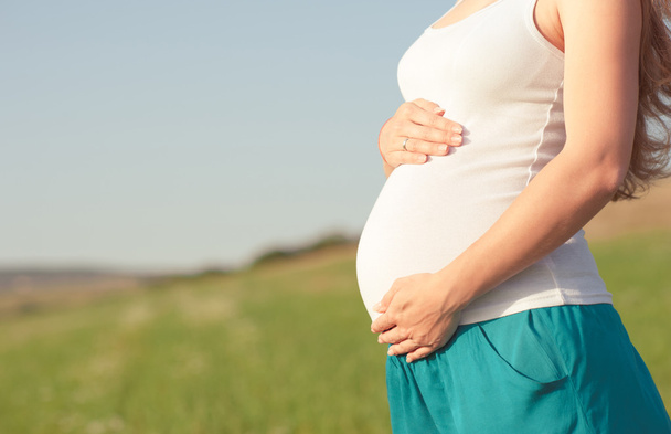 щасливі вагітна жінка
 - Фото, зображення