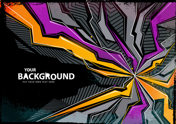Cool abstract graffiti background - Vector, Image