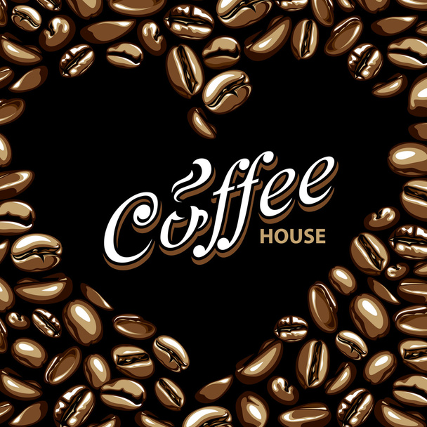 Coffee vector background - Vector, Image