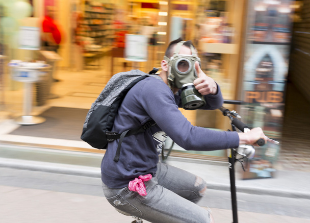 Hungarian youth gas mask - Foto, Imagem