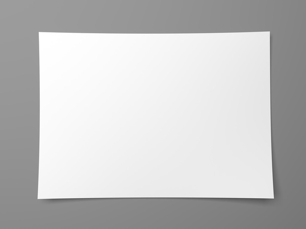 Blank empty sheet of white paper - 写真・画像