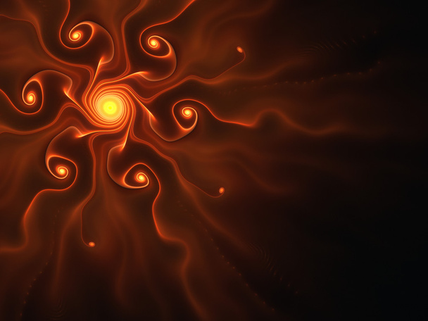 Espirales fractales humeantes
 - Foto, imagen