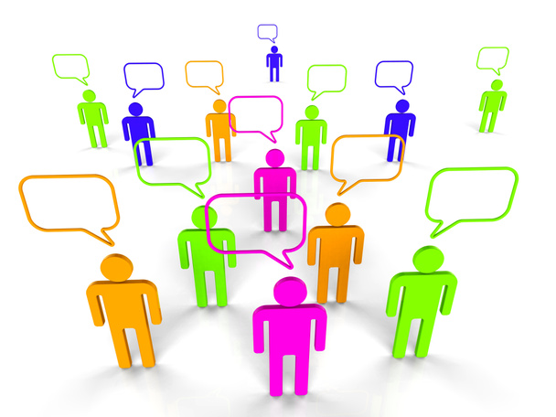 Les personnes qui communiquent représentent le serveur réseau et la communication
 - Photo, image