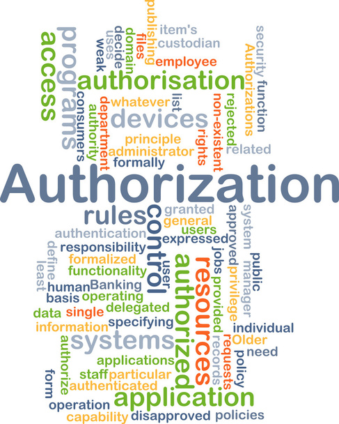 Authorization background concept - Photo, Image