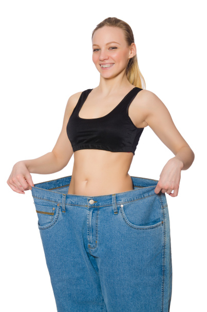 Jovem mulher em dieta conceito
 - Foto, Imagem