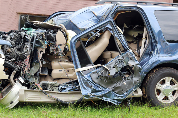 Car Wreck Driver Texting - Photo, Image