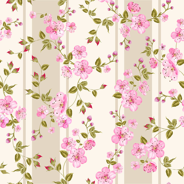 Spring flowers wallpaper - Vector, Image