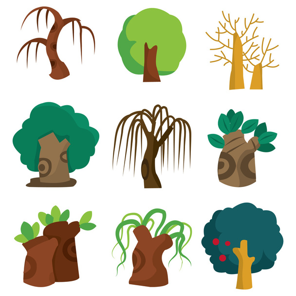 stromy a příroda - Vektor, obrázek