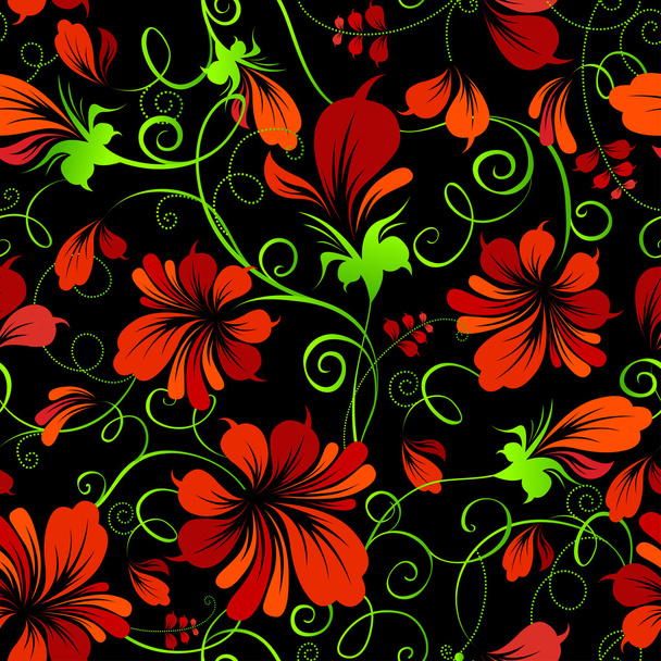 Seamless floral pattern.  - Vector, Imagen