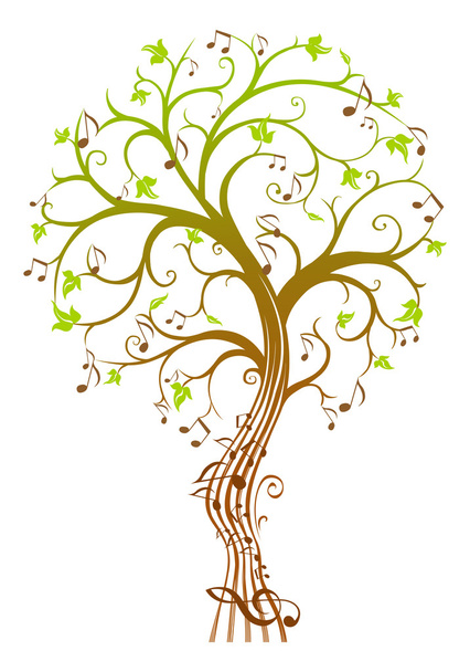 Music tree. - Вектор, зображення